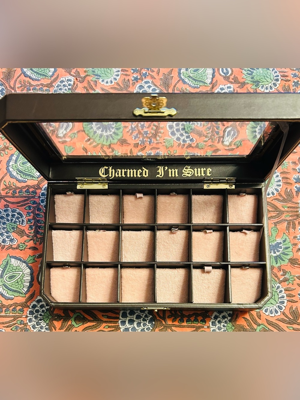 Juicy Couture Rare Charmed I'm Sure Jewelry Box Charm Display Case Vintage